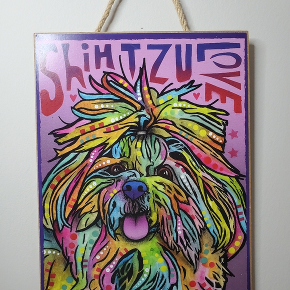Shihtzu Love Graphic Art print on pressed wood  11.5x9 from Natural Life - Picture 5 of 5